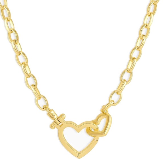 Gorjana NWT Parker Heart Necklace - Gold - Picture 9 of 9
